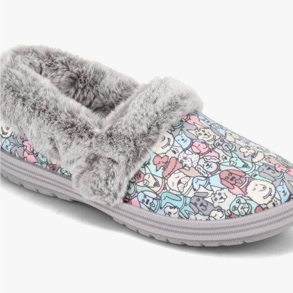 Skechers Bobs Too Cozy Pooch Parade Womens Slippers Size 7   Faux Fur Shoes‎ - Picture 1 of 9